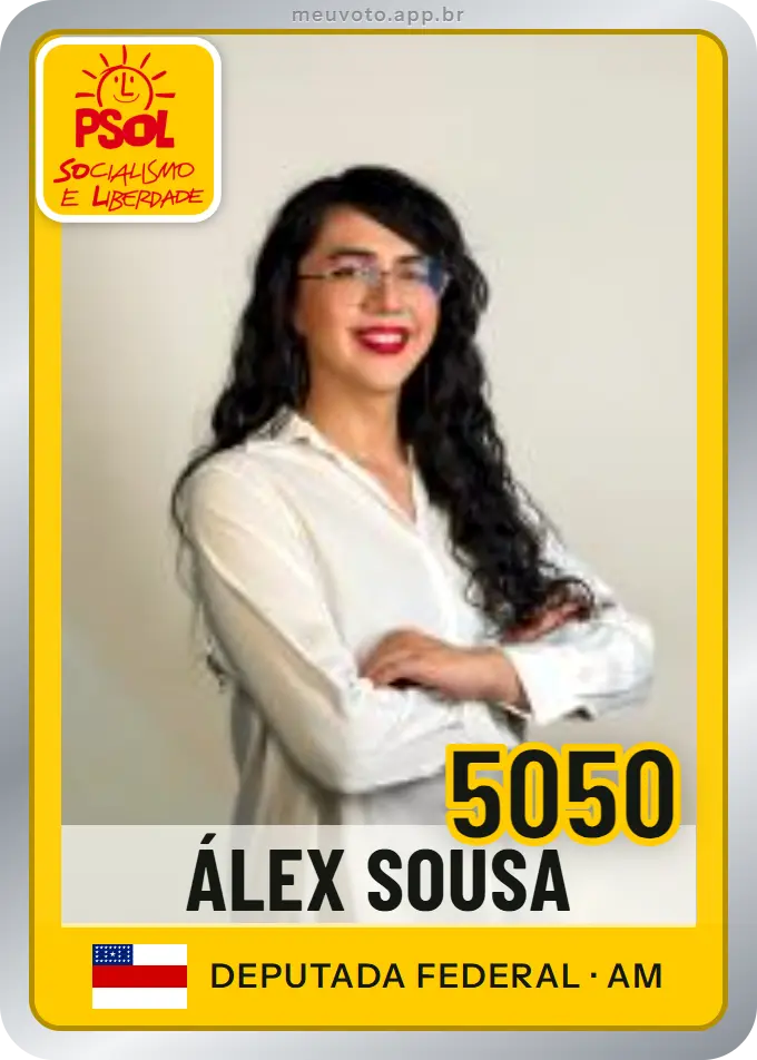 Carta de Álex Sousa, número 5050, PSOL