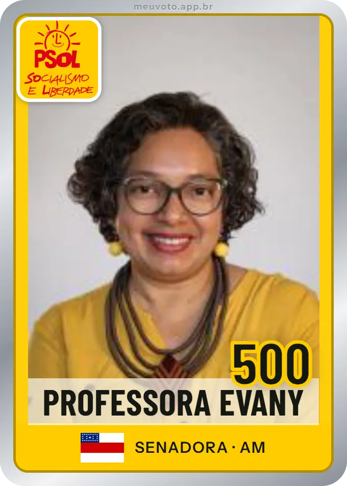 Carta de Professora Evany, número 500, PSOL