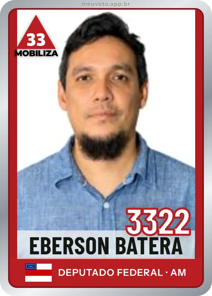 Carta de Eberson Batera, número 3322, Mobiliza