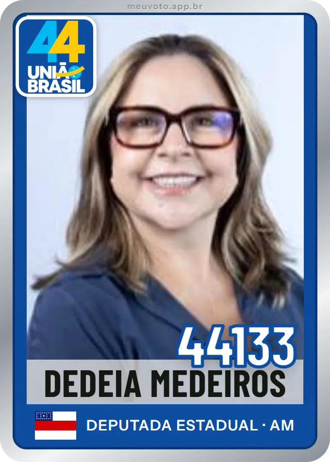 Carta de Dedeia Medeiros, número 44133, União