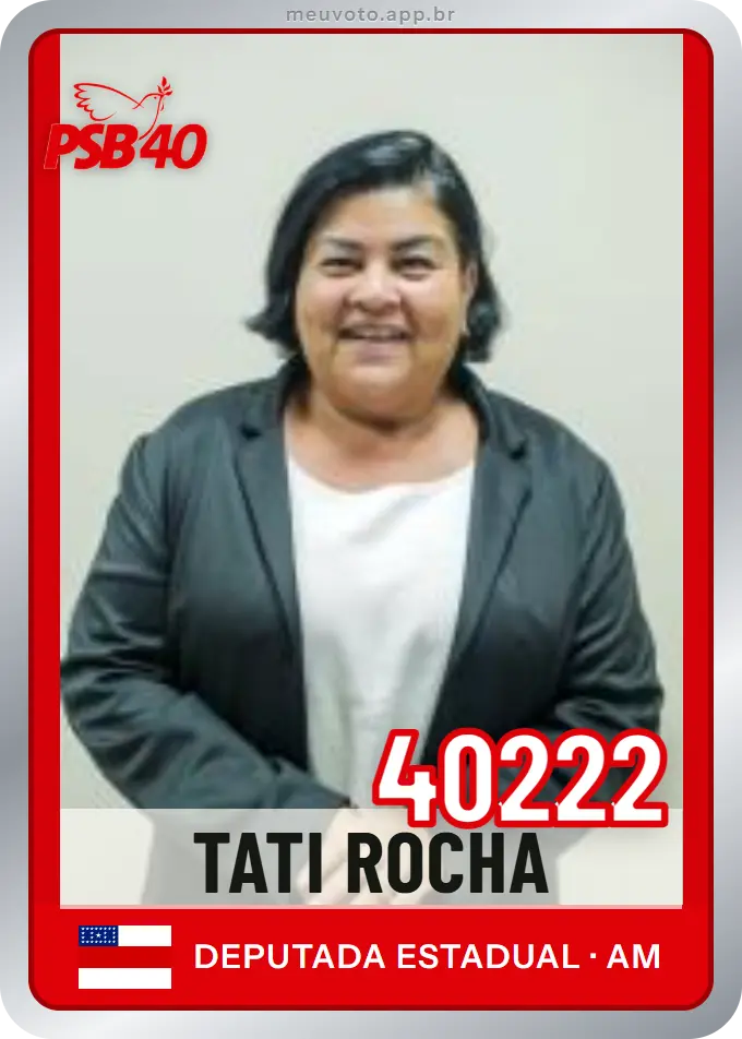 Carta de Tati Rocha, número 40222, PSB