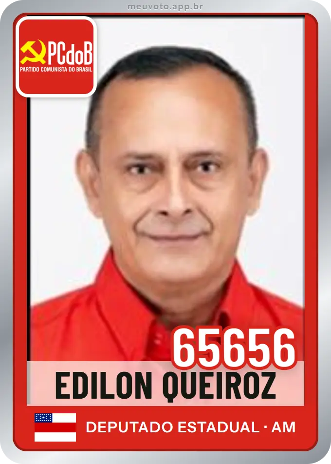 Carta de Edilon Queiroz, número 65656, PCdoB