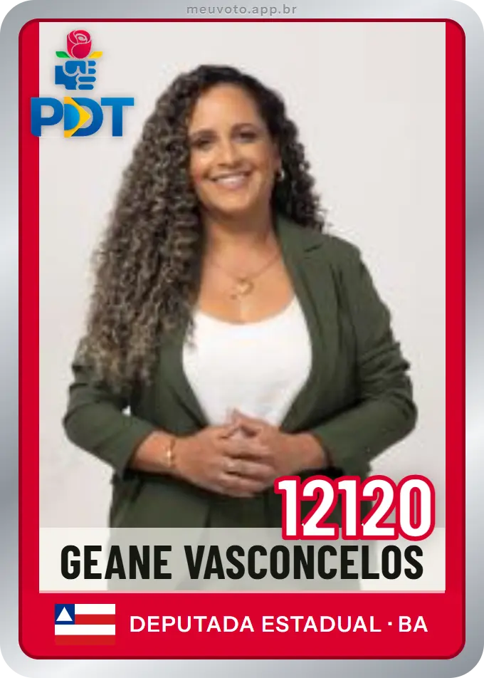 Carta de Geane Vasconcelos, número 12120, PDT