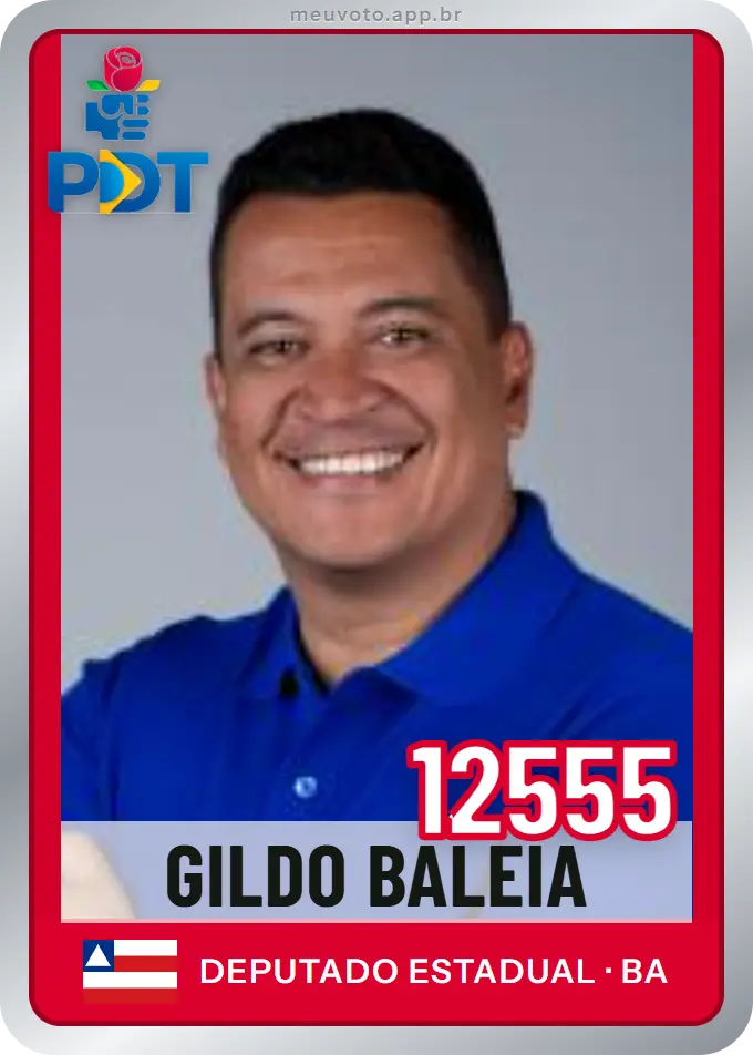 Carta de Gildo Baleia, número 12555, PDT