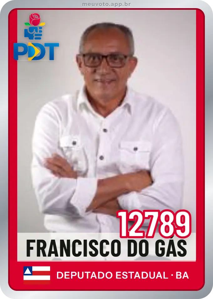 Carta de Francisco do Gás, número 12789, PDT