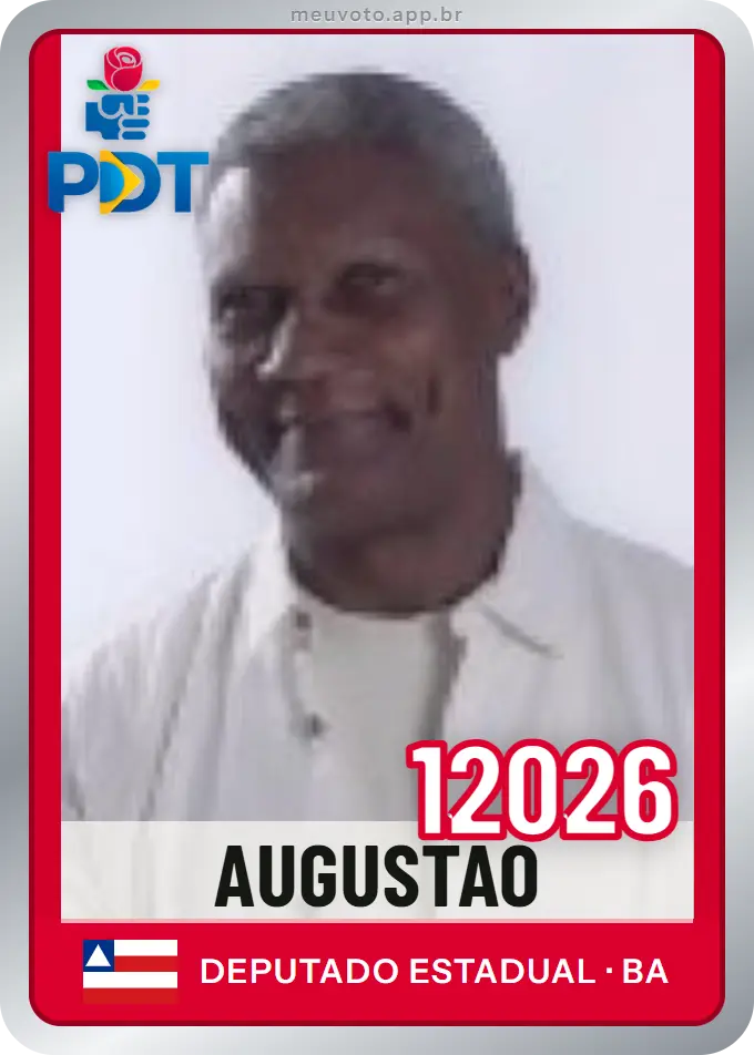 Carta de Augustão, número 12026, PDT