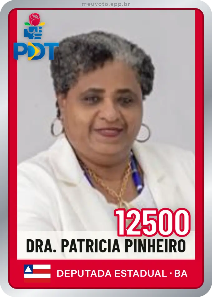 Carta de Dra. Patricia Pinheiro, número 12500, PDT