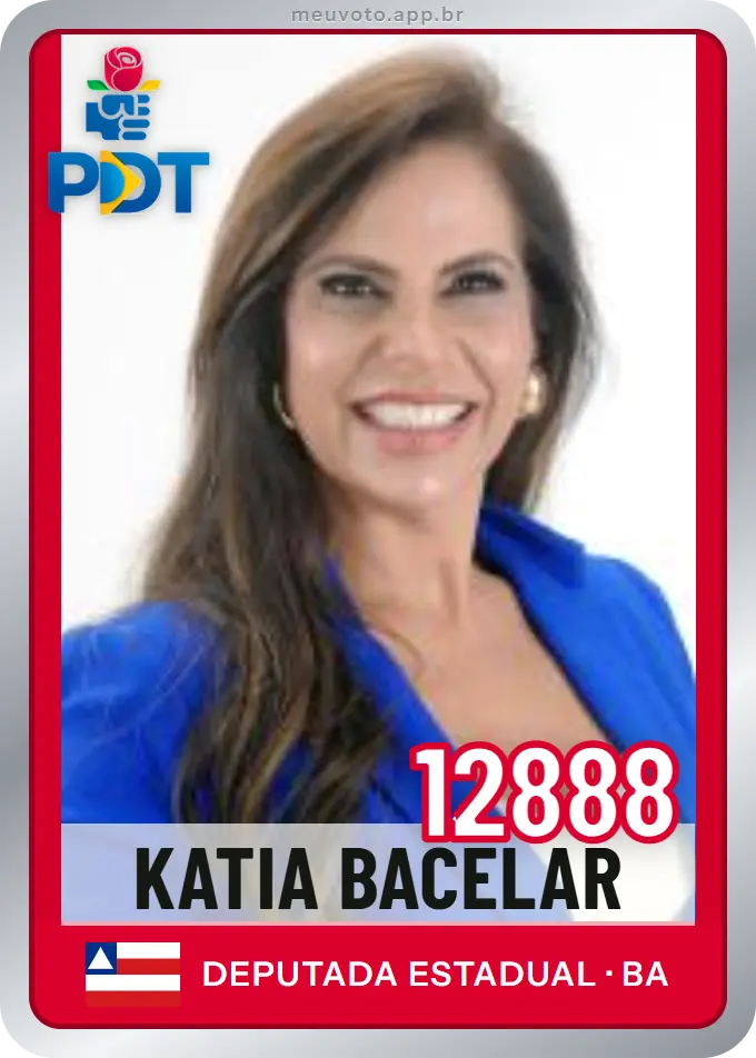 Carta de Katia Bacelar, número 12888, PDT