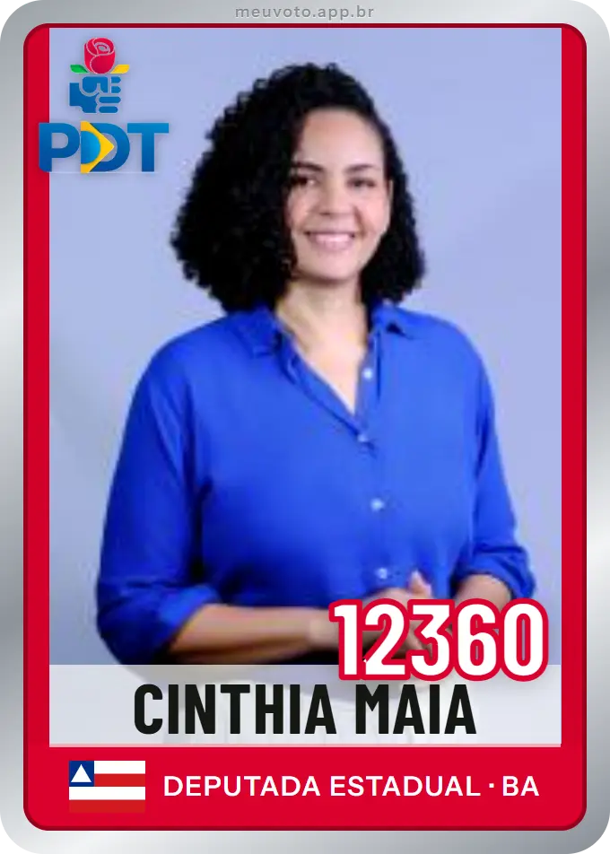 Carta de Cinthia Maia, número 12360, PDT
