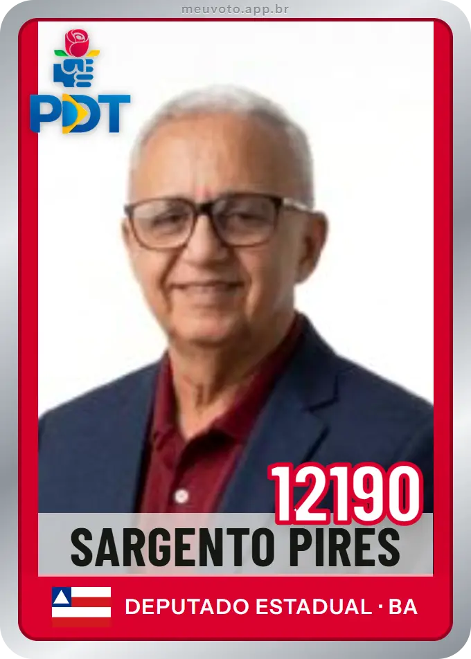 Carta de Sargento Pires, número 12190, PDT