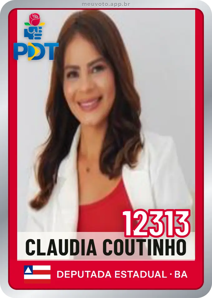 Carta de Claudia Coutinho, número 12313, PDT