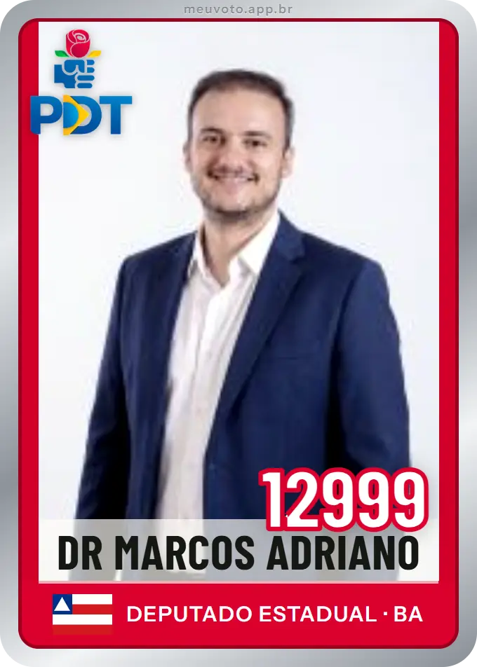 Carta de Dr Marcos Adriano, número 12999, PDT