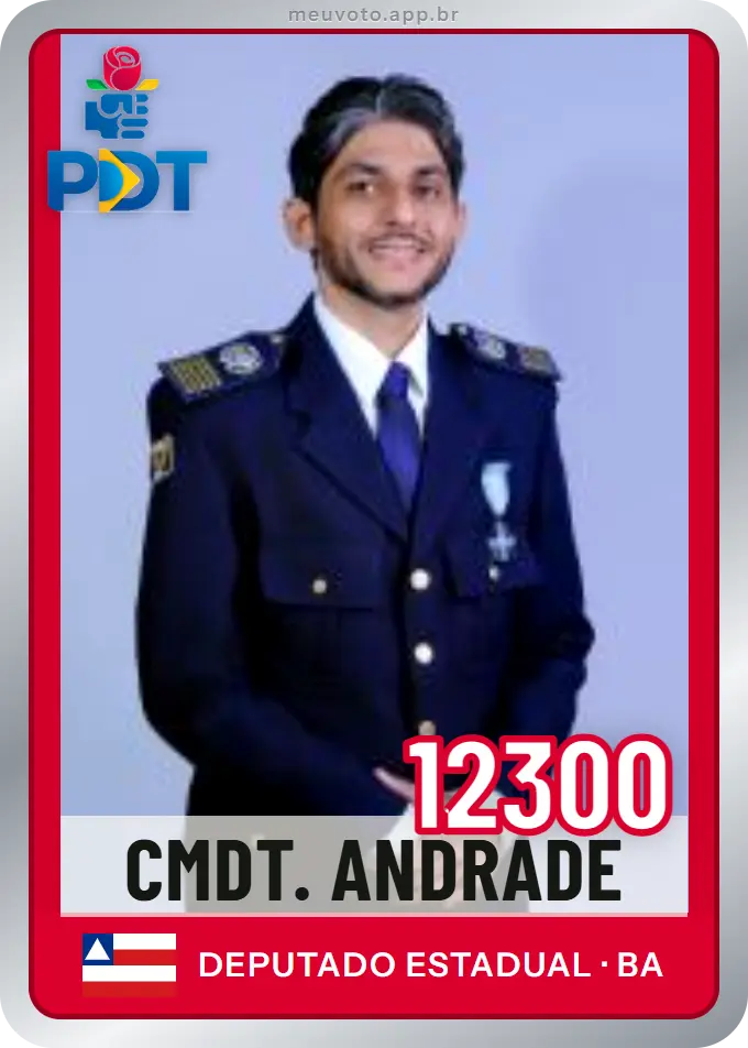 Carta de Cmdt. Andrade, número 12300, PDT