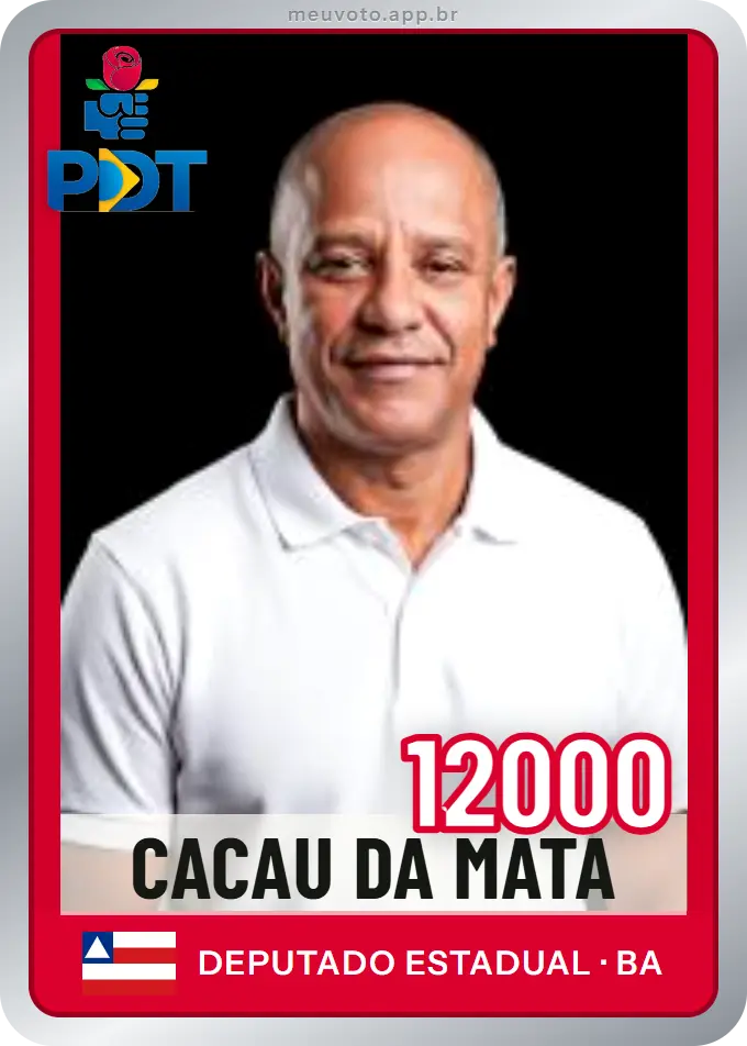 Carta de Cacau da Mata, número 12000, PDT