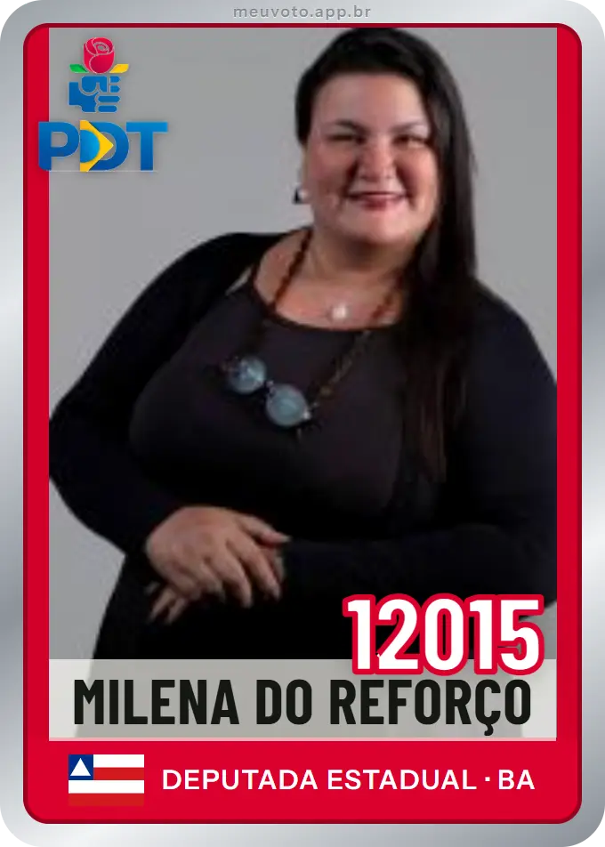 Carta de Milena do Reforço, número 12015, PDT