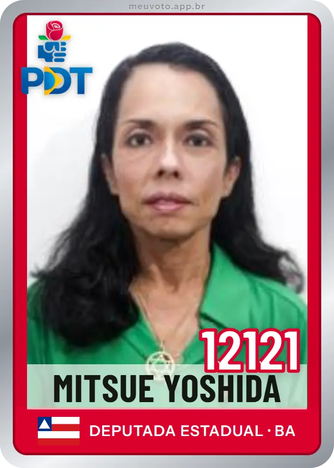 Carta de Mitsue Yoshida, número 12121, PDT