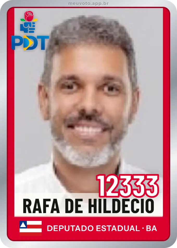 Carta de Rafa de Hildécio, número 12333, PDT