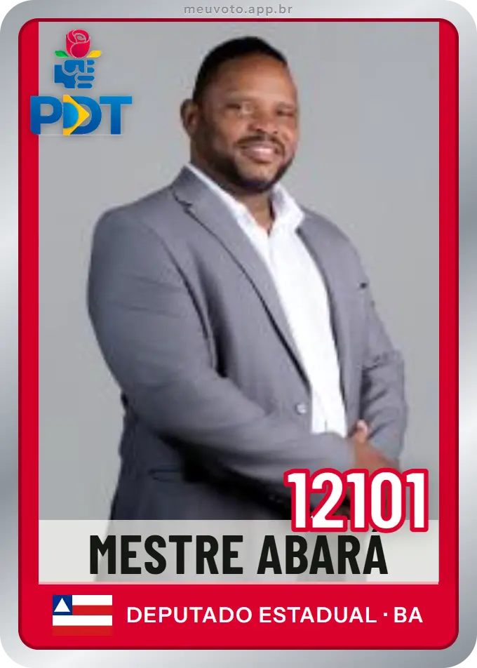 Carta de Mestre Abará, número 12101, PDT