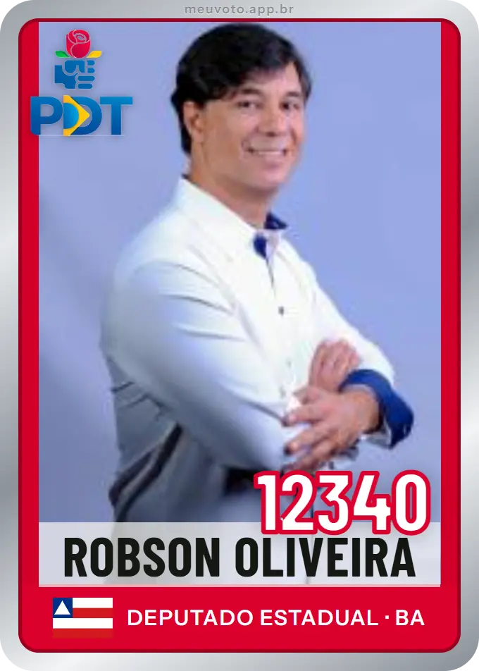 Carta de Robson Oliveira, número 12340, PDT