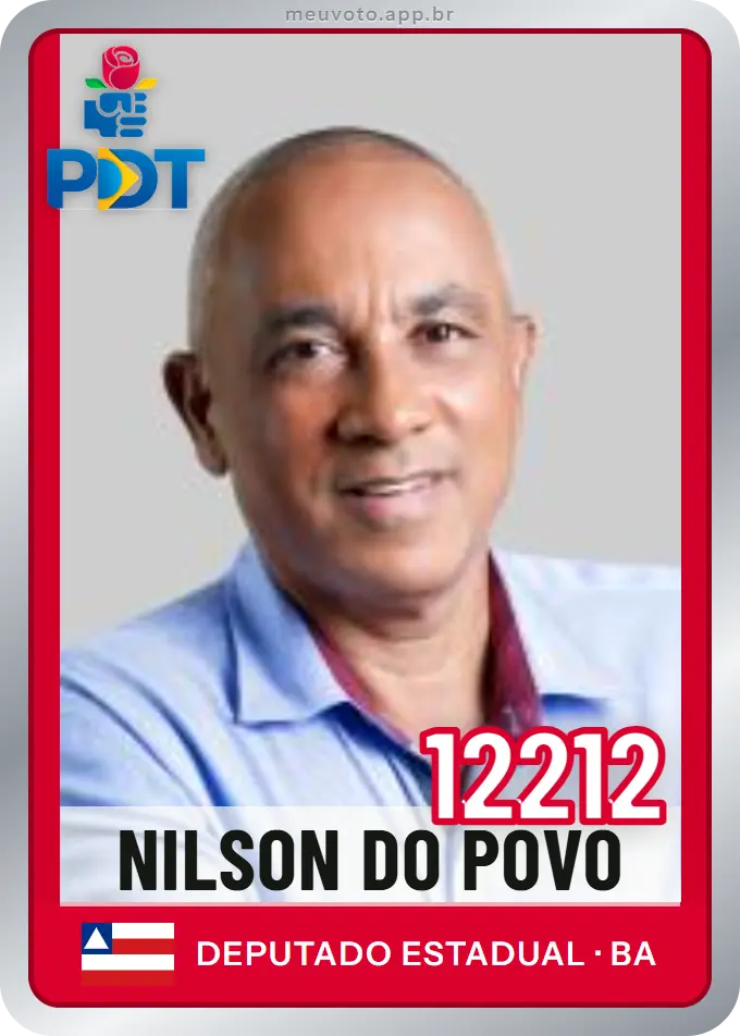 Carta de Nilson do Povo, número 12212, PDT