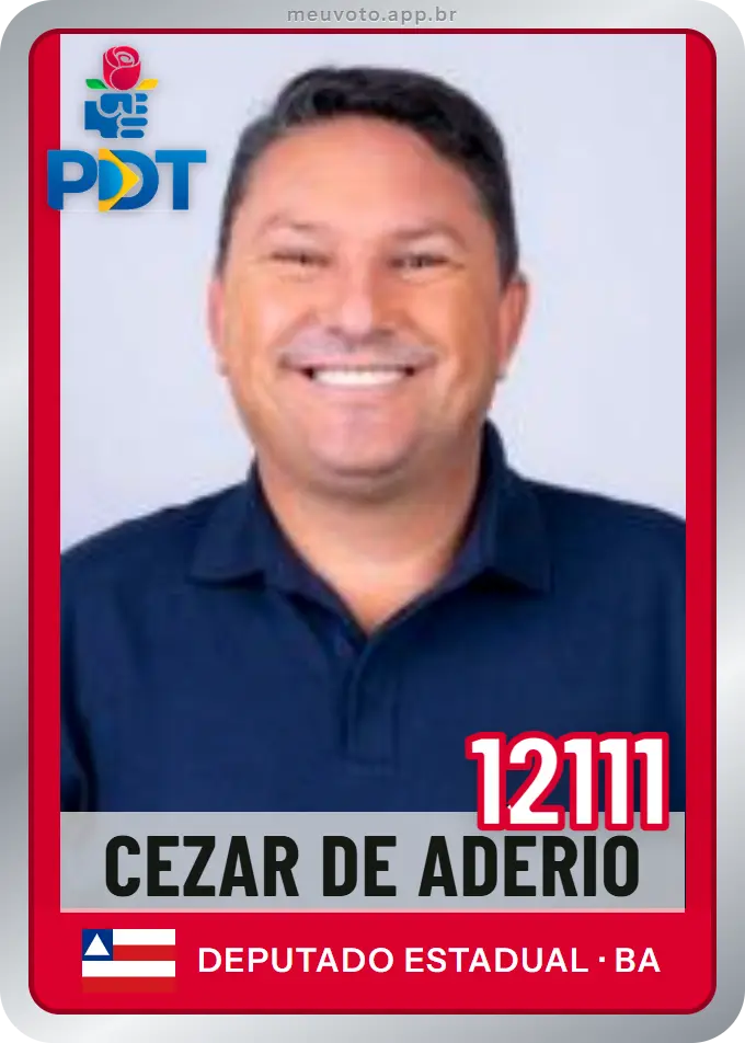 Carta de Cezar de Adério, número 12111, PDT