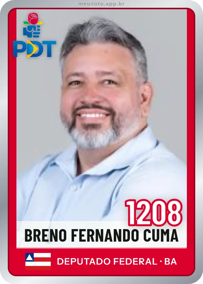 Carta de Breno Fernando Cuma, número 1208, PDT
