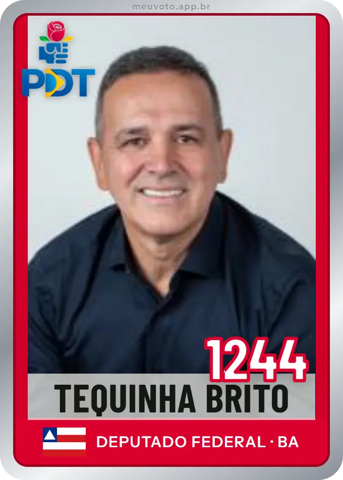Carta de Tequinha Brito, número 1244, PDT