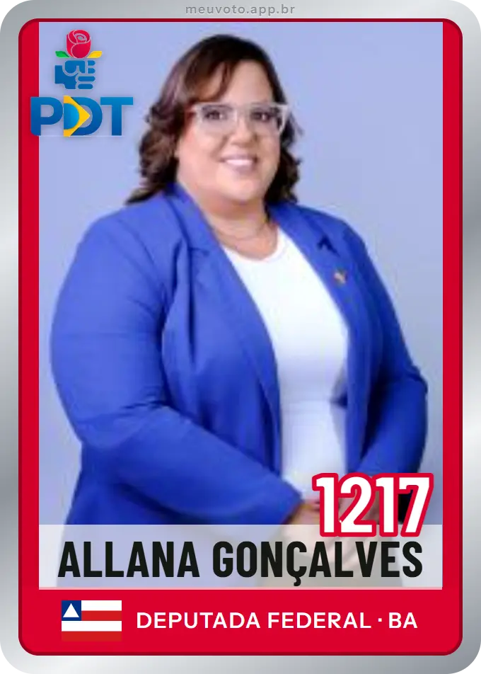 Carta de Allana Gonçalves, número 1217, PDT