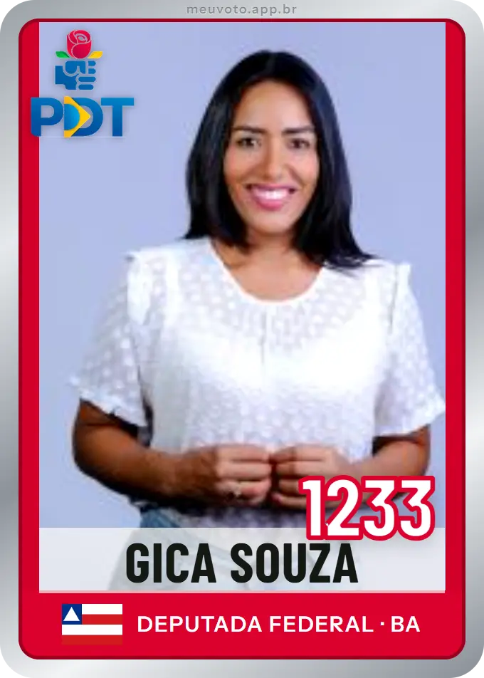 Carta de Gica Souza, número 1233, PDT