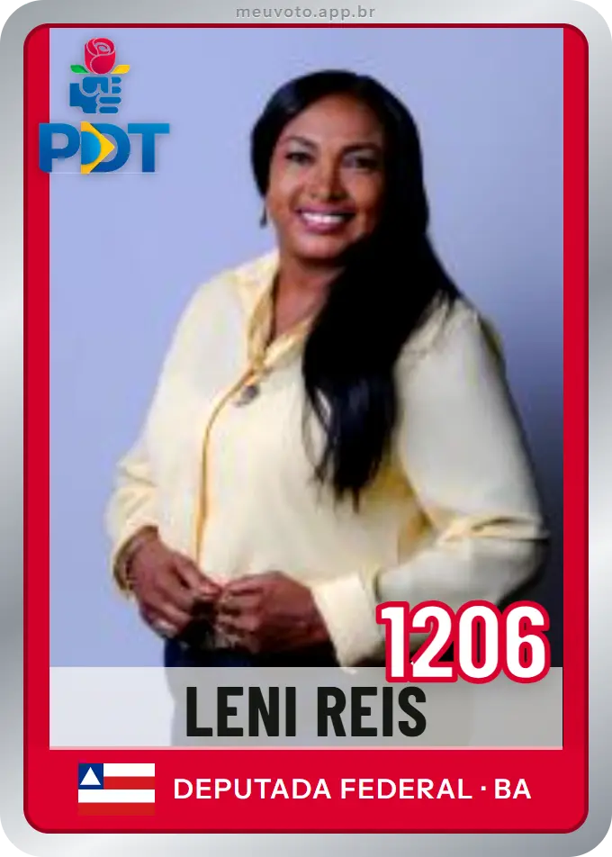 Carta de Leni Reis, número 1206, PDT
