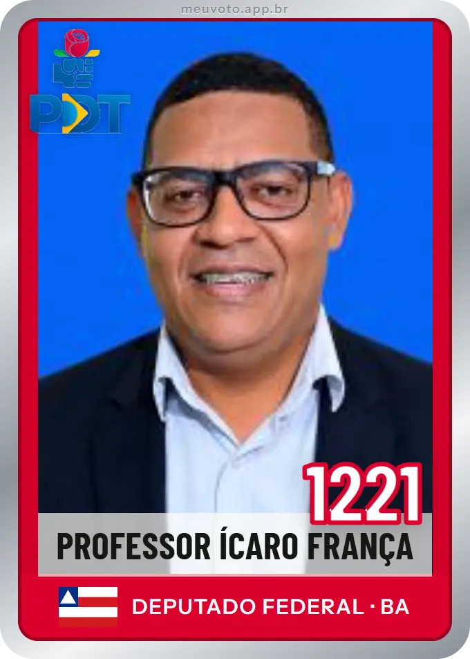 Carta de Professor Ícaro França, número 1221, PDT