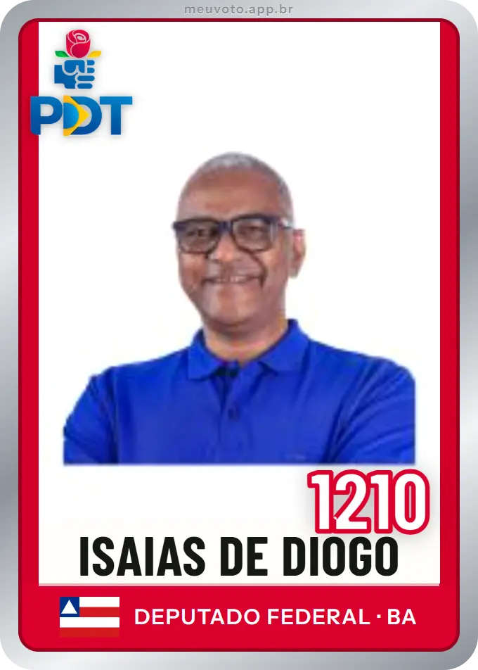 Carta de Isaias de Diogo, número 1210, PDT