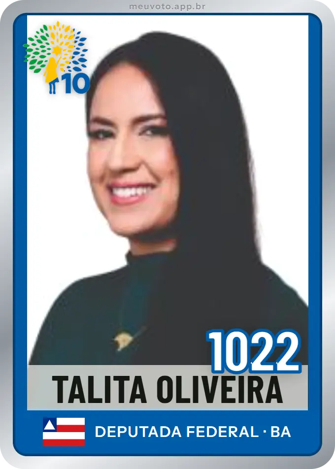 Carta de Talita Oliveira, número 1022, Republicanos