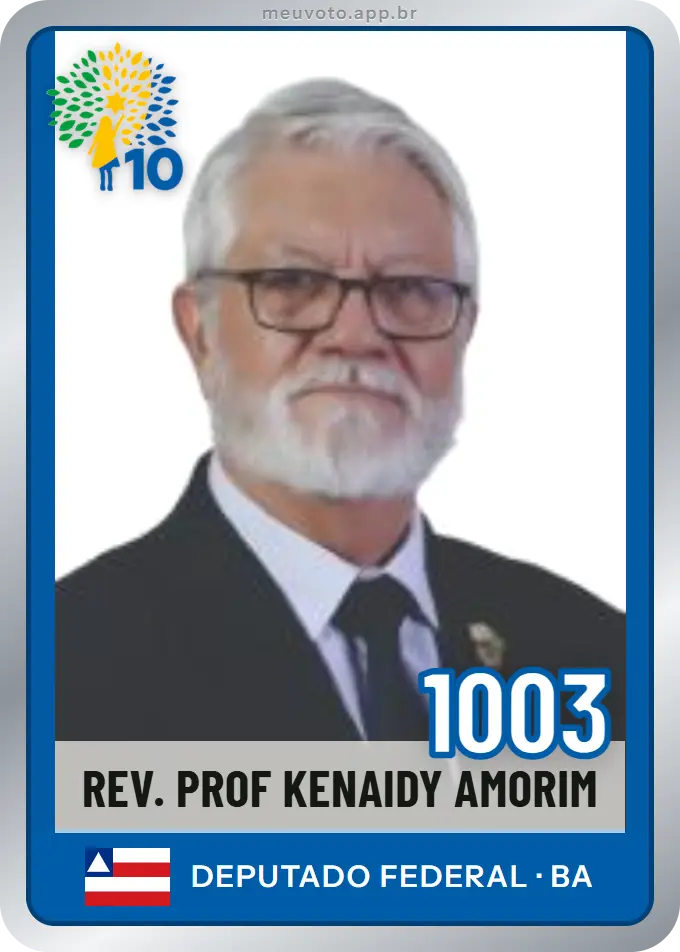 Carta de Rev. Prof Kenaidy Amorim, número 1003, Republicanos