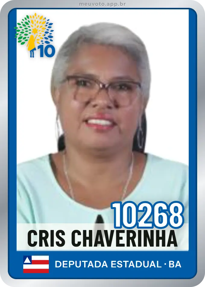 Carta de Cris Chaverinha, número 10268, Republicanos