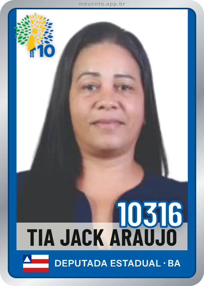 Carta de Tia Jack Araújo, número 10316, Republicanos