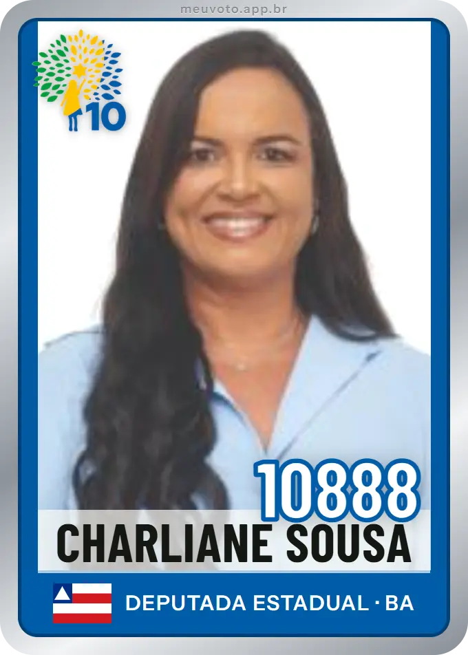 Carta de Charliane Sousa, número 10888, Republicanos