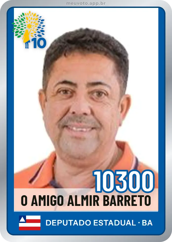 Carta de O Amigo Almir Barreto, número 10300, Republicanos
