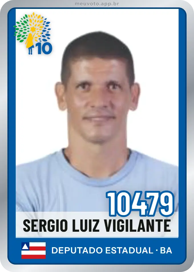 Carta de Sergio Luiz Vigilante, número 10479, Republicanos