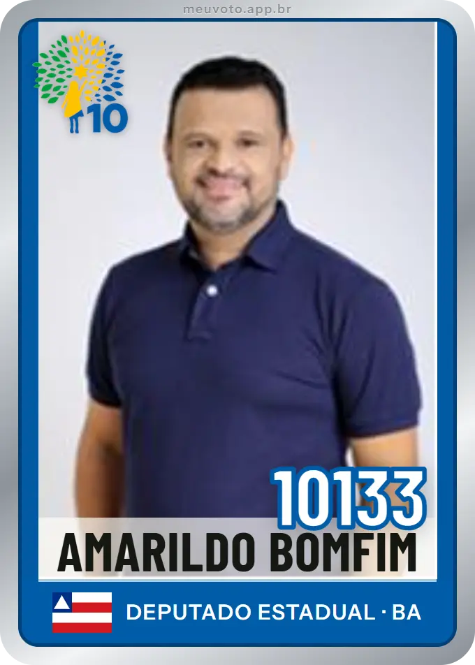 Carta de Amarildo Bomfim, número 10133, Republicanos