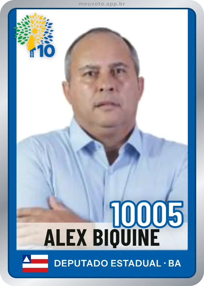 Carta de Alex Biquine, número 10005, Republicanos
