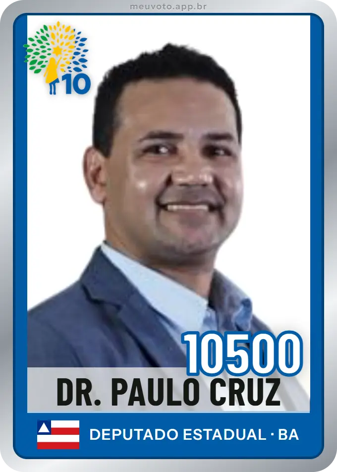 Carta de Dr. Paulo Cruz, número 10500, Republicanos