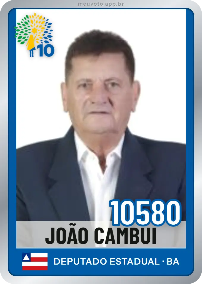 Carta de João Cambui, número 10580, Republicanos