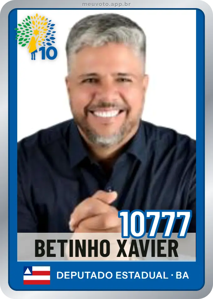 Carta de Betinho Xavier, número 10777, Republicanos