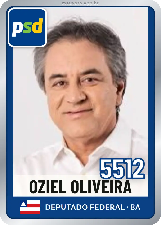 Carta de Oziel Oliveira, número 5512, PSD