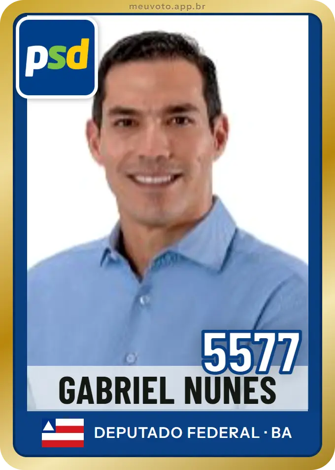Carta de Gabriel Nunes, número 5577, PSD