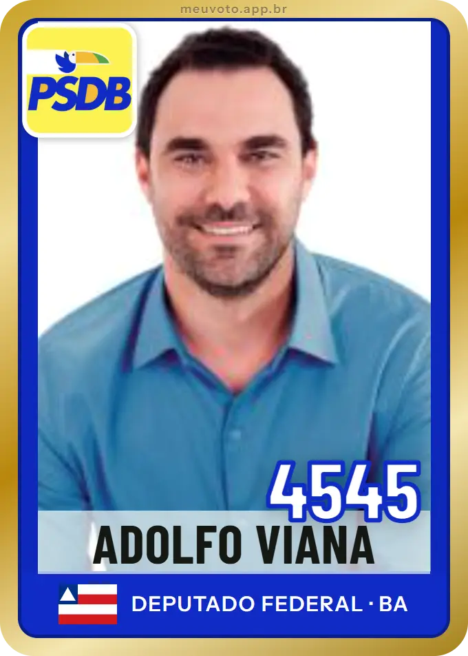 Carta de Adolfo Viana, número 4545, PSDB