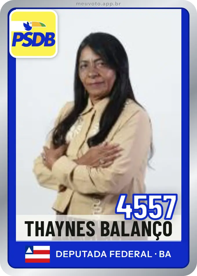 Carta de Thaynes Balanço, número 4557, PSDB