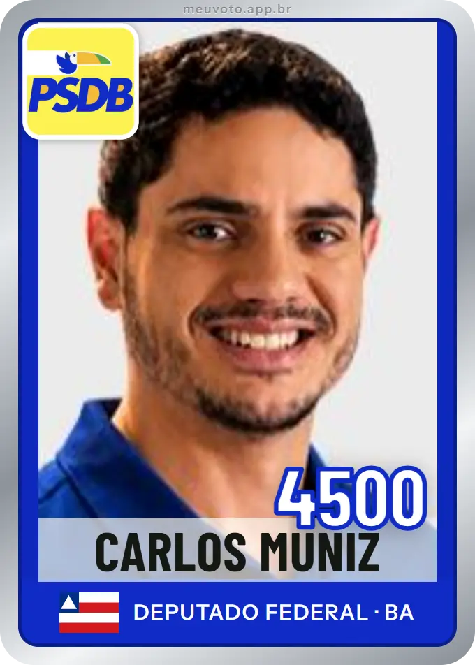 Carta de Carlos Muniz, número 4500, PSDB