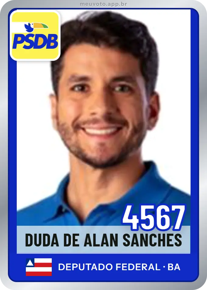 Carta de Duda de Alan Sanches, número 4567, PSDB